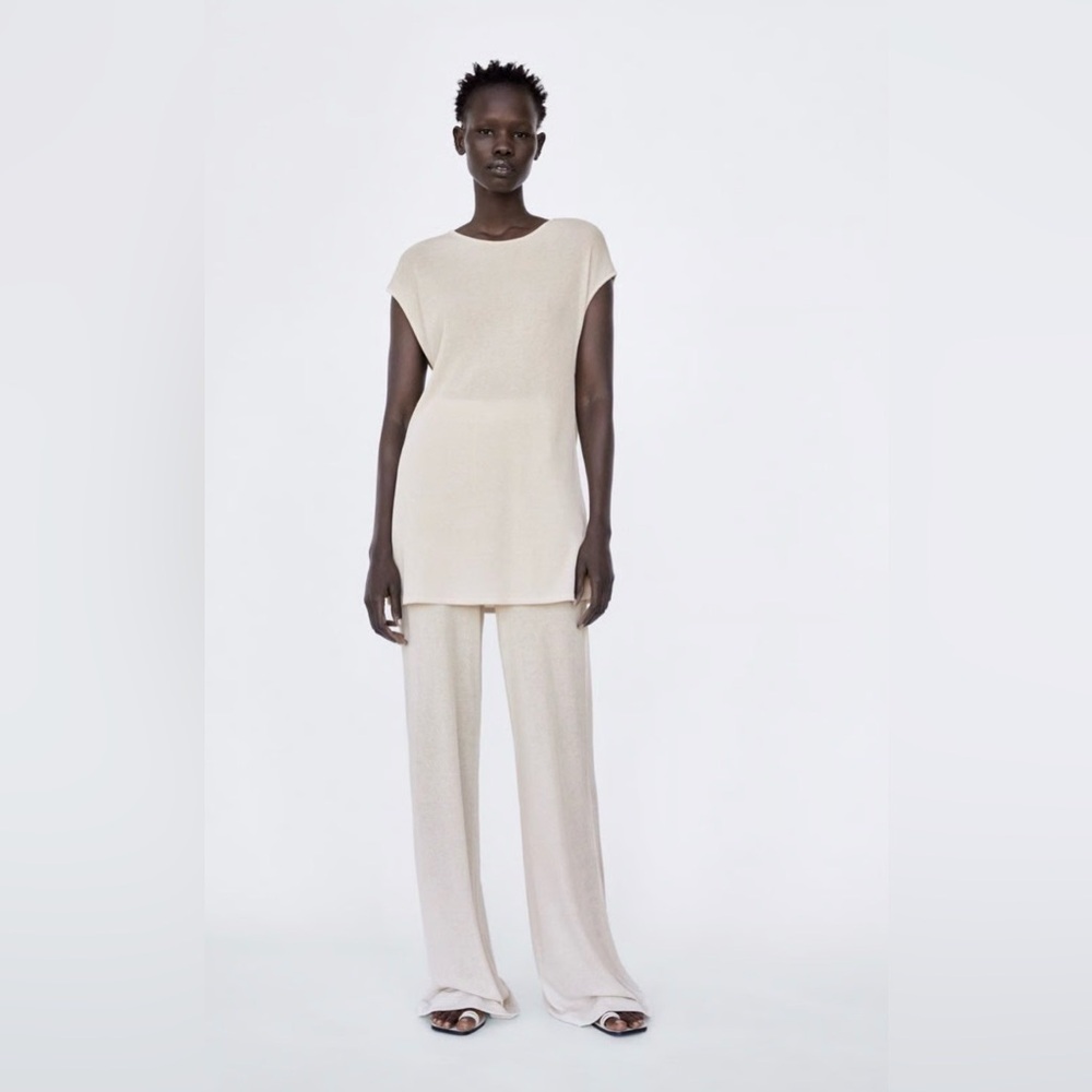 New Zara Light Beige Lounge Set